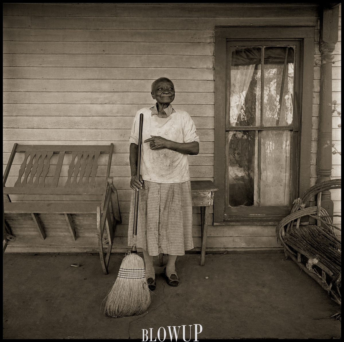 1975-Pearl On Her Front Porch, Sadieville, KY
