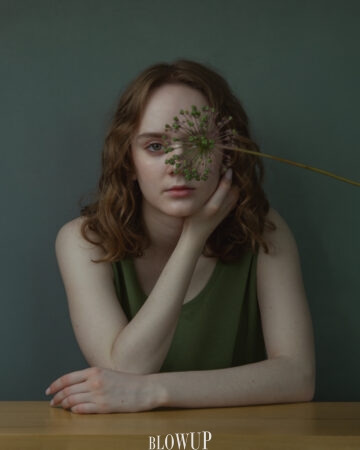 Girl with a flower