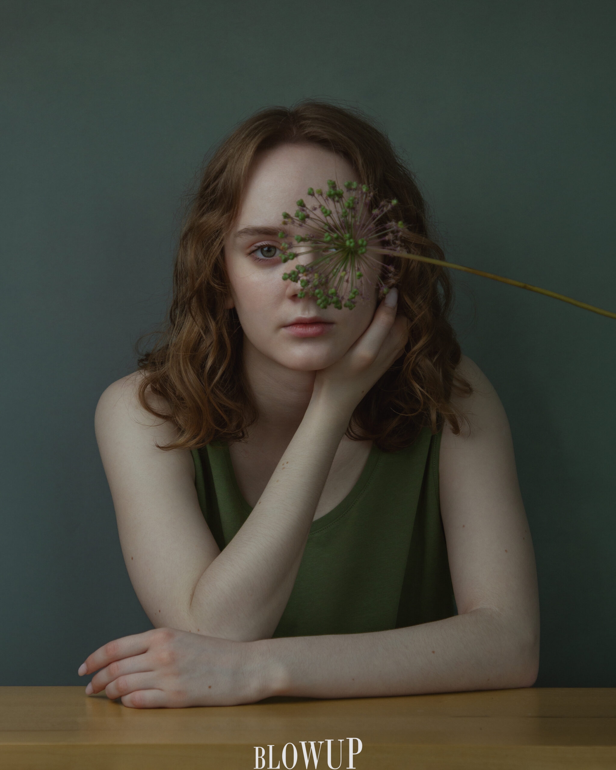 Girl with a flower