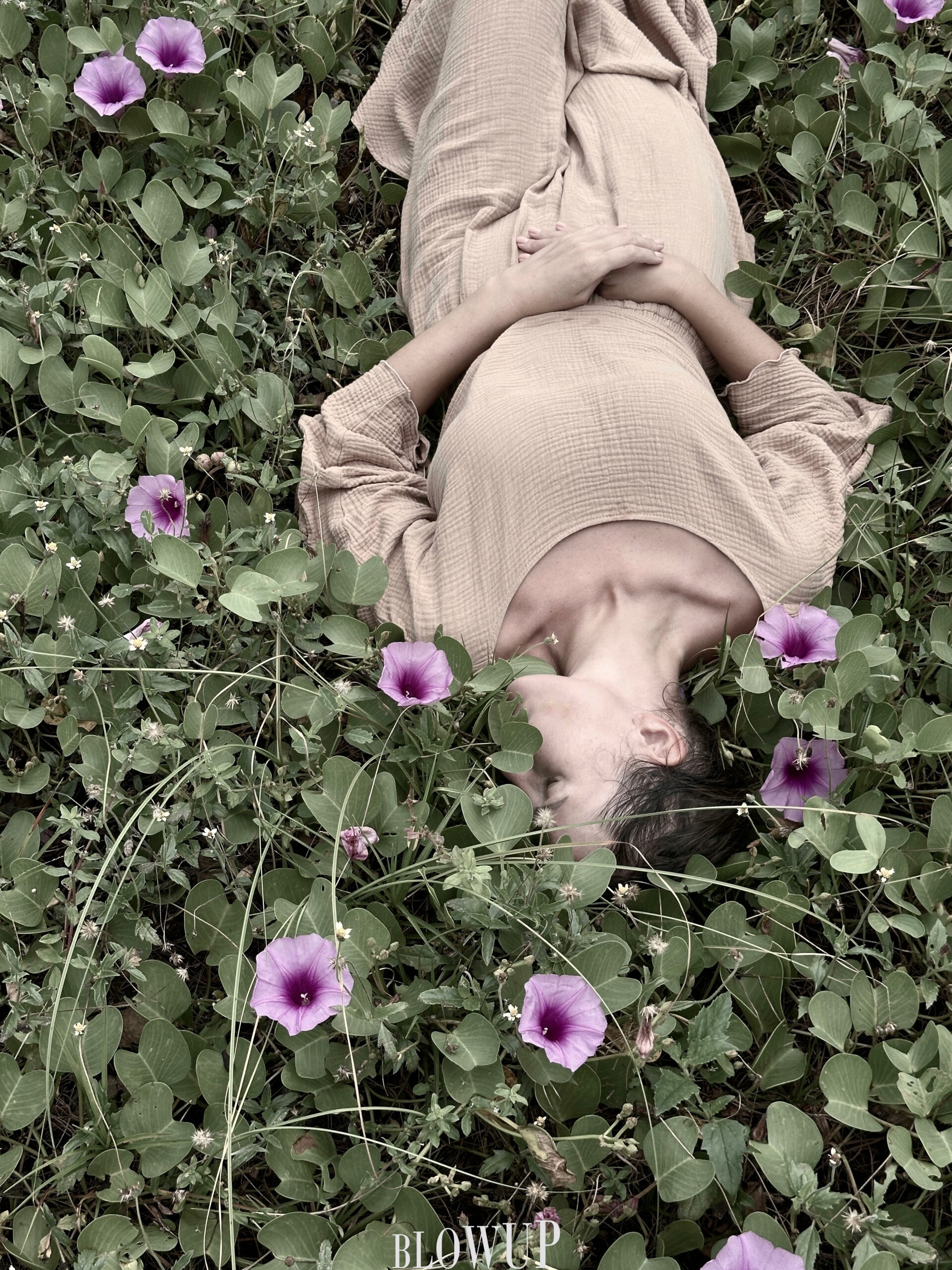In the field