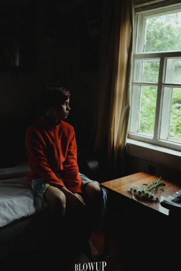 Portrait of son