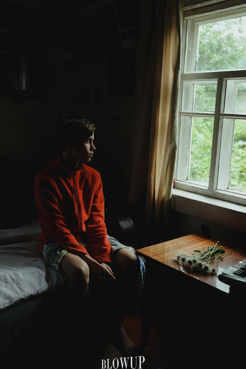 Portrait of son
